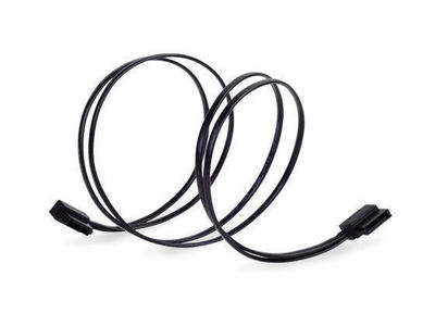 Silverstone CP11B-500 (Black) 500mm Low Profile Thin 90 Deg 6Gb/s SATA Cable