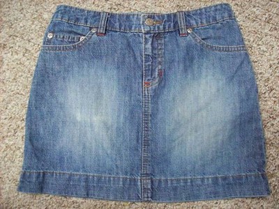 Canyon River Blue Denim Above the Knee Jeans Skirt Half Girls Size 10.5 @ cLOSeT