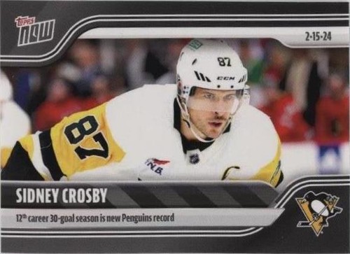 2023-24 Topps Now NHL Stickers - Sidney Crosby #121