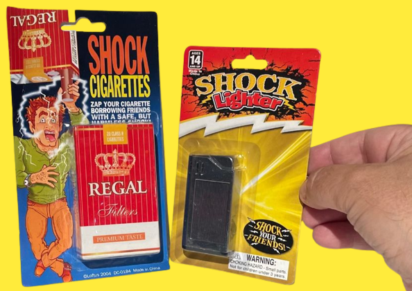 Funny SHOCK CIGARETTES PACK LIGHTER SET Cigar Fake Gift Trick Prank Smoker Joke