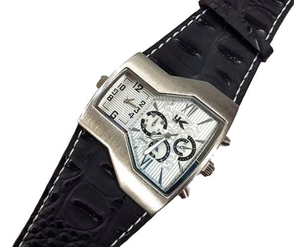 Orologio Da Polso YK Uomo Analogico Quarzo Data Elegante Moda BandDual Black lac