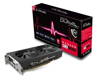 Sapphire 11265-05-20G Radeon Pulse RX 580 8GB GDDR5 Dual HDMI / DVI-D / Dual
