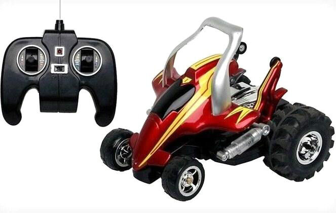 Rc Street Savage Stunt Car Red Vehicle Wireless Extreme Fun Play Boy 6+ Kids Toy