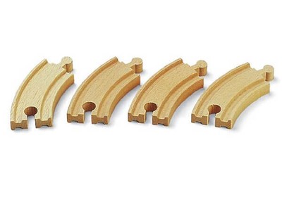BRIO 63333700 Kurze gebogene Gleise (E1)