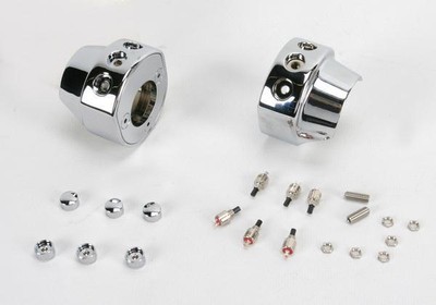 Hawg Halters Inc Switch Housing Assembly - 3-Button - Chrome - HSHA-3C-LR
