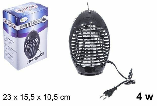 Zanzariera Elettrica Led Lampada 4W Antizanzare Anti Insetti Zanzare bal