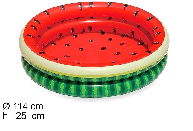 Piscina Gonfiabile Anguria 114cm Bambini Divertimento Mare Estate val