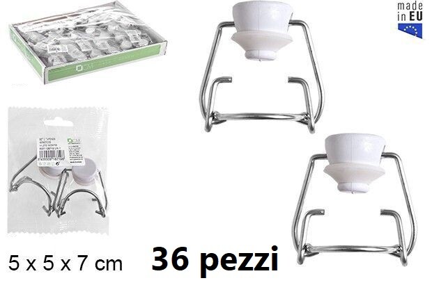 Set 36 Pezzi Tappi Meccanici Con Guarnizione Per Bottiglie Costolate bal