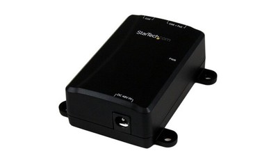 StarTech 1 Port Gigabit PoE Power Over Ethernet Injector 48V/30W Brand New