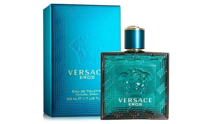 Versace Eros By Gianni Versace Eau De Toilette Cologne For Men 1.7 Oz 50 Ml