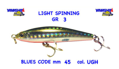 BLUES CODE 45 COL. UGH  3 GR SINKING 4.5 CM YAMASHITA MARIA LIGHT SPINNING MARE
