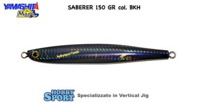 YAMASHITA - MARIA SABERER 150 GR COL. BKH BLACK VERTICAL JIG BARCA MARE RICCIOLA
