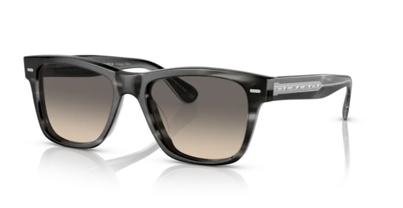 Pre-owned Oliver Peoples 0ov5393su 166132 Charcoal Tortoise/shale 54mm Men's Sunglasses In Shale Gradient