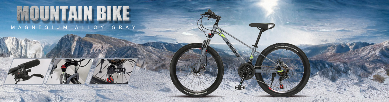 Mountain Bike 24-inch ,21-Speed ,Dual Disc Bike Body Paint For Boys And Girls