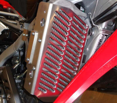 Flatland Racing Aluminum Radiator Guards Silver 2021-2023 HONDA CRF300L(expect R