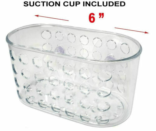 Trisonic Bathroom Caddy Shower Bath Organizer Basket Soap Holder W/Suction Cups