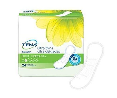 TENA Sensitive Care Ultra Thin Light Pads Long, 10'' Long, Case of 144