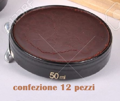 Set 12 Pezzi Lucido Scarpe Marrone 50g Rinnova Lucida Calzature Uomo Donna moc