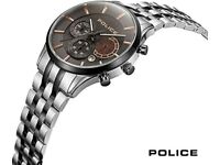 POLICE Cage Mens Chronograph Watch - 44mm - Warm Gun Dial - PEWJI2194341 - New !