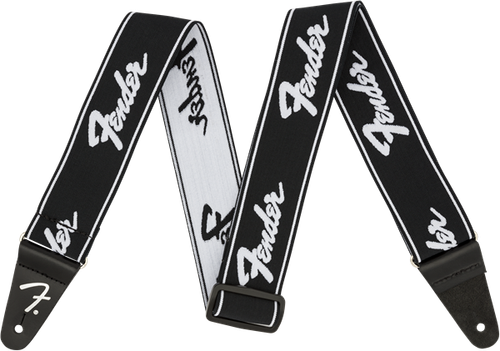 Genuine Fender WeighLess 2" Running Logo Elastic Guitar Stra