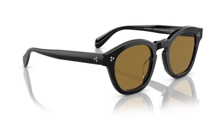 Pre-owned Oliver Peoples 0ov5382su Boudreau L.a 100573 Black/orange Unisex Sunglasses
