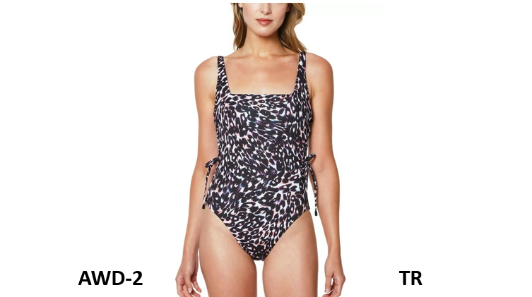 Sanctuary Women's Stay Cool Printed Lace-up One-Piece Swimsuit, Multi - Medium