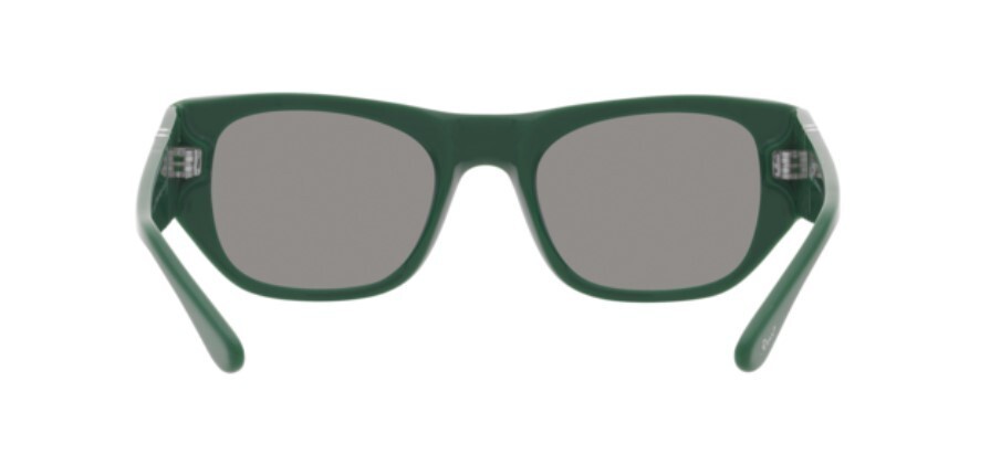 Pre-owned Persol 0po3308s 1171r5 Green/grey Square Unisex Sunglasses In Gray