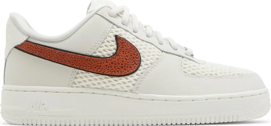 Nike WMNS Air Force 1 07 Low Basketball Swoosh Sail White DZ5228-100 Womens 7