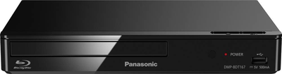 Panasonic 3D Blu-ray Player schwarz DMP-BDT167 Full HD Upscaling