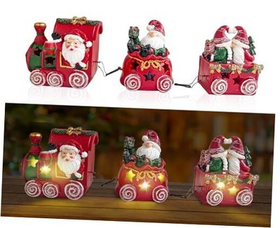 Christmas Decor Train, Christmas 12x3.6x2.8 inch Christmas Santa Claus