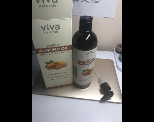 Viva Naturals Sweet Almond Oil 100% Pure Hexane Free Ideal for Skin and Hair NEW