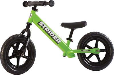 New Strider 12 Sport Kids Balance Bike: Green