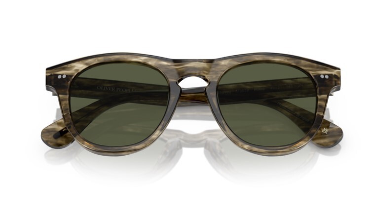 Pre-owned Oliver Peoples 0ov5509su Rorke 173552 Olive Gradient/grey 47mm Men's Sunglasses In Gray