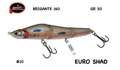 MOLIX BRIGANTE  160 SINKING  Col.  SW10 EURO SHAD  50 gr  SPINNING MARE LUCCIO
