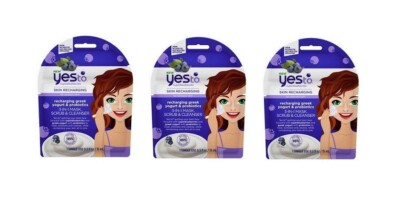 Yes To Superblueberries Skin Recharging 3-in-1 Mask, Scrub & Cleanser (3 Pack)