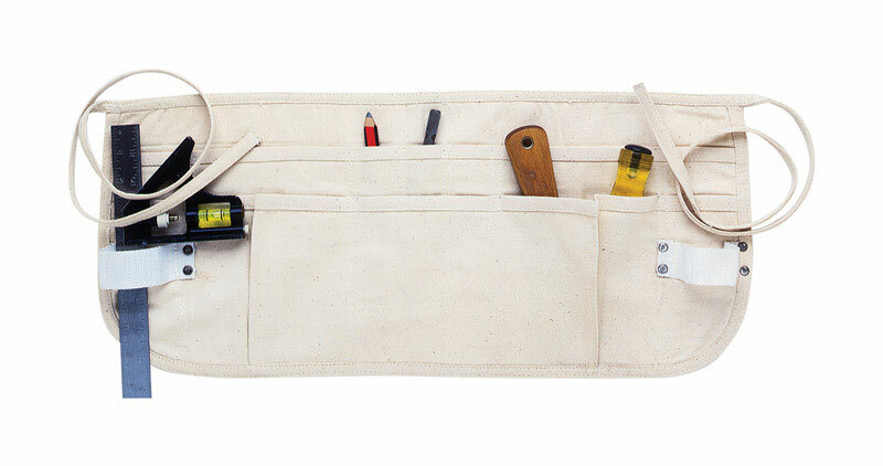 CLC Heavy Duty 12 pocket Canvas Tool Apron White 1 pk ...