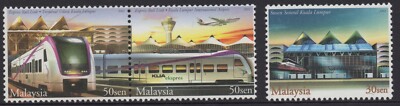 MALAYSIA 2002 EXPRESS RAIL LINK  CENTRAL KUALA LUMPUR TO INT.AIRPORT SET/ SHEETS