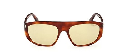 Pre-owned Tom Ford Ft1002-53e-58 Blonde Havana Sunglasses