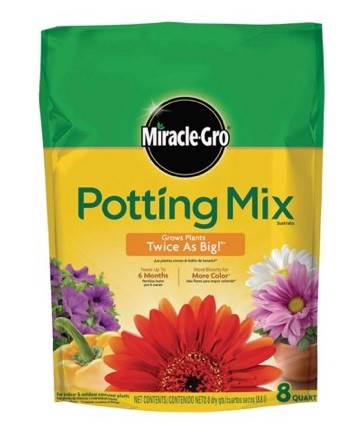 Miracle-Gro Potting Mix, 8 Quart