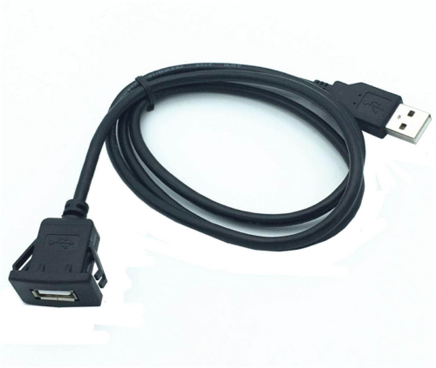 USB 2.0 A Male to Female Flush Mount Socket Extension Car boat