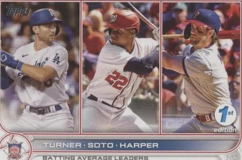 2022 Topps Series 1 1st Edition - Bryce Harper Juan Soto Trea Turner #59