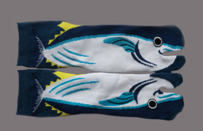 Unisex Unique Novelty Tabi Japanese Two-Toed Flip Flop V Split-Toe Socks 5-7UK