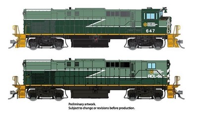 Rapido 033529 HO Scale MLW M420 + M420B Diesel British Columbia ''Lightning'' BCR