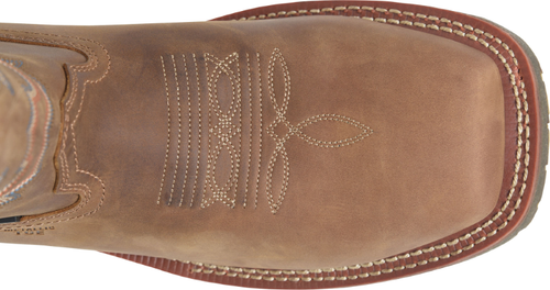 Pre-owned Double-h Boots Men's 12” Brockton Composite Toe Waterproof Ice™ Roper Work Boot In Medium Bro