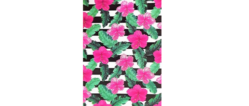 Catherine Malandrino Floral Beach Towel 100% Cotton 42x70 Inches