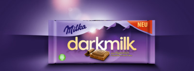 3 x Milka Dark Milk Delicate milk chocolate with extra cocoa New variety !