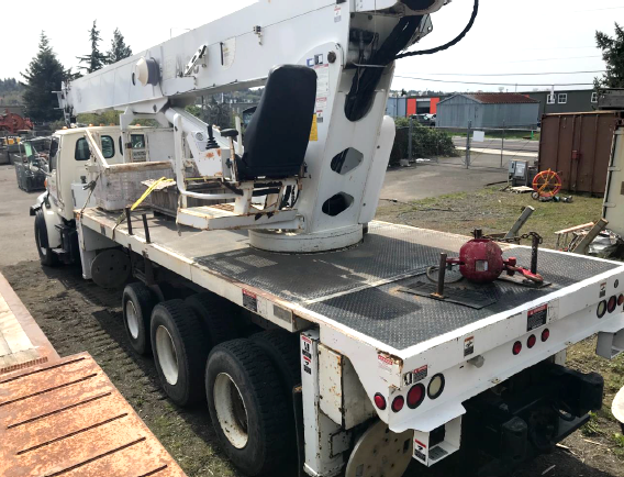 2005 ALTEC 38127S Crane with Manbasket Radio Remote Controls | ALTEC 3800 Crane