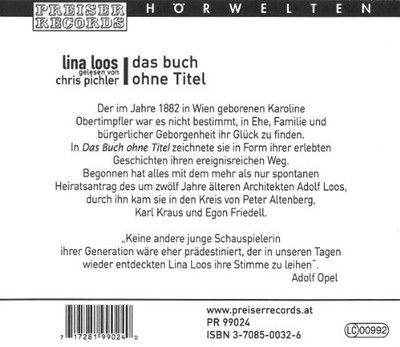 Das Buch Ohne Titel by Pichler,chris [Audio CD]