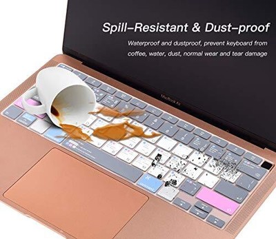 CaseBuy MacBook Air M1 Keyboard Cover Shortcuts Keyboard Skin for MacBook Air...