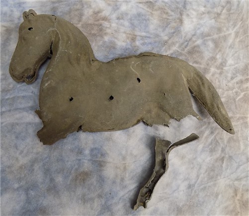 Antique Horse Weathervane Shot Lightning Rod Barn Weathervane Country Decor i